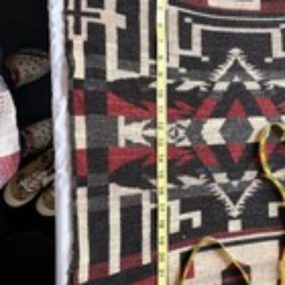 Denim & Supply Ralph Lauren Vintage Women's Aztec Western Cropped Knitted Top LG - Picture 7 of 8